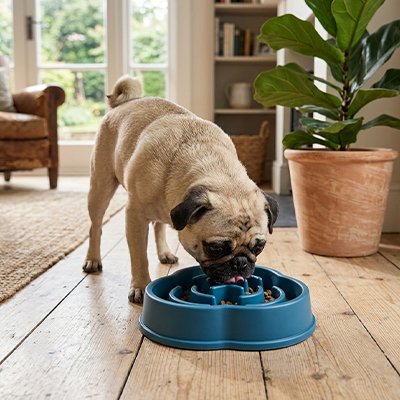 Gamelle anti glouton chien 