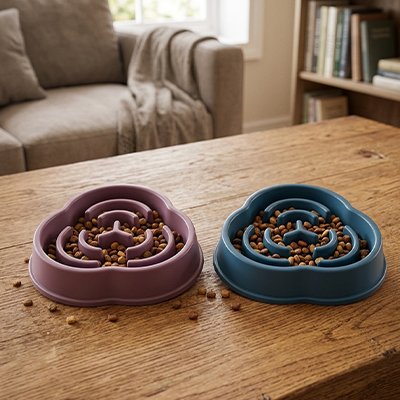Gamelle anti glouton chien 