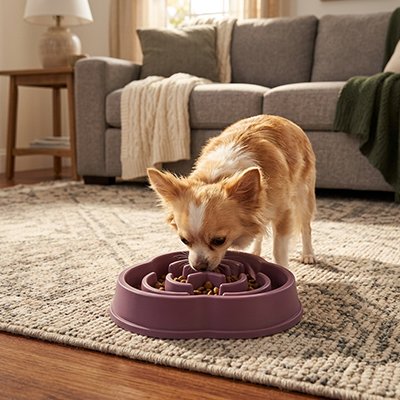 Gamelle anti glouton chien 